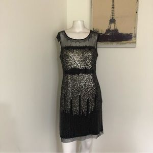 Adrianna Papell Sequin Beaded Dress 6